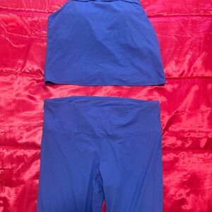 Woman Blue Athletic Set